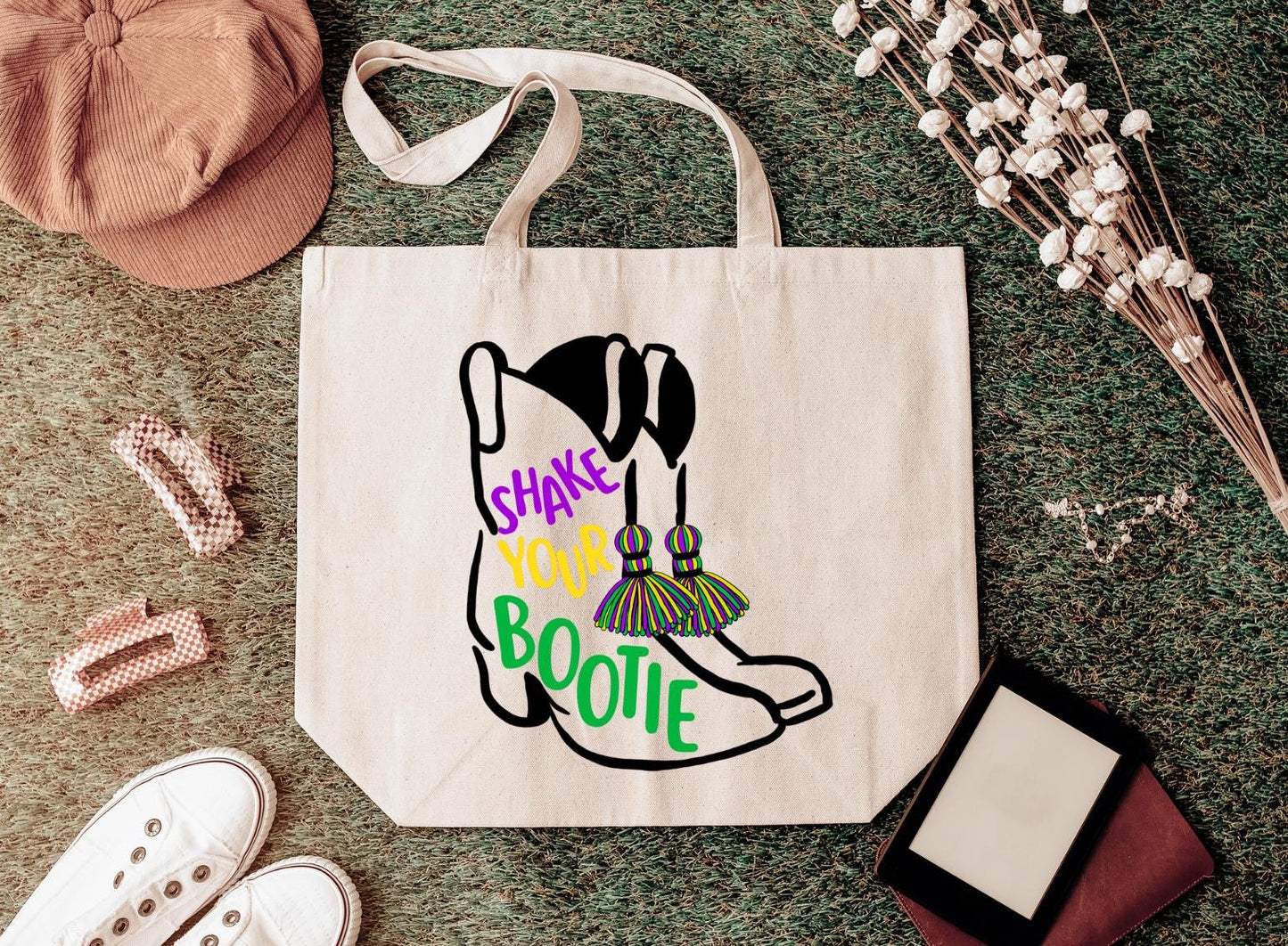 Mardi Gras Tote Bag for beads and more! | tote, bead bag, cute, holiday
