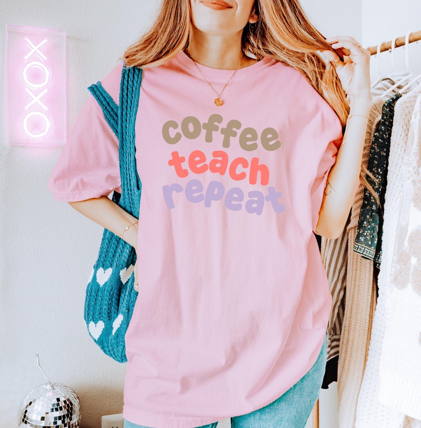 Teacher Appreciation Shirt | coffee, teach, repeat | teaching, t-shirt, trending, cute