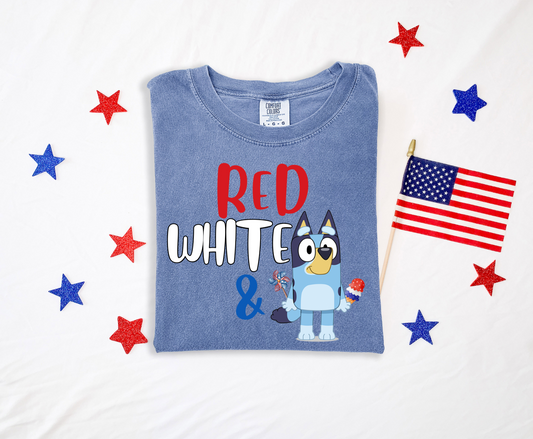 Red, White & Bluey Tee - Kid-Approved Patriotic Fun!
