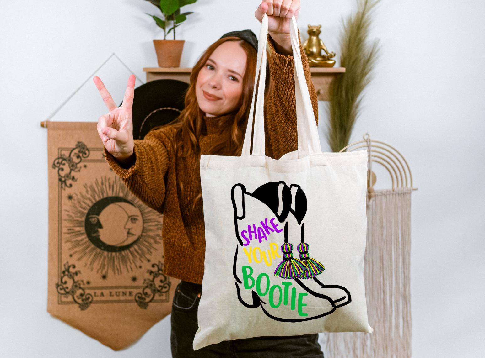 Mardi Gras Tote Bag for beads and more! | tote, bead bag, cute, holiday