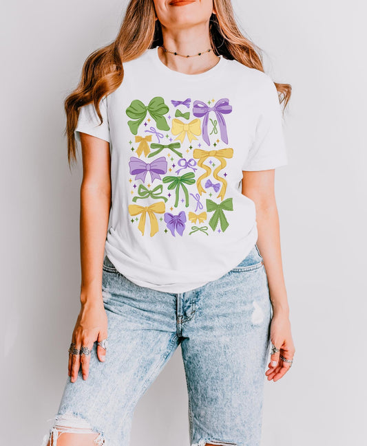 Mardi Gras Bow T-Shirt